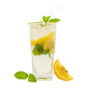 加冰柠檬水,免抠元素
