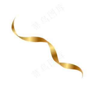 简约大气丝带装饰,免抠元素