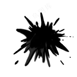喷溅的水墨