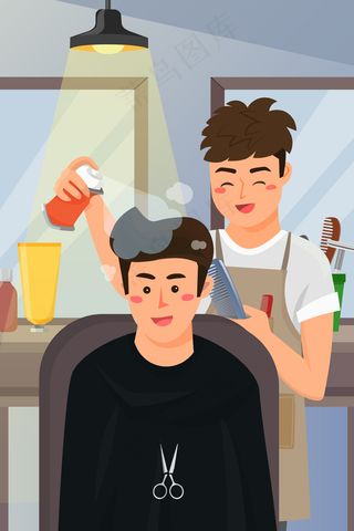 理发师托尼老师劳动节五一工作发型配图