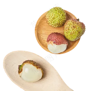 美味的荔枝水果免抠图