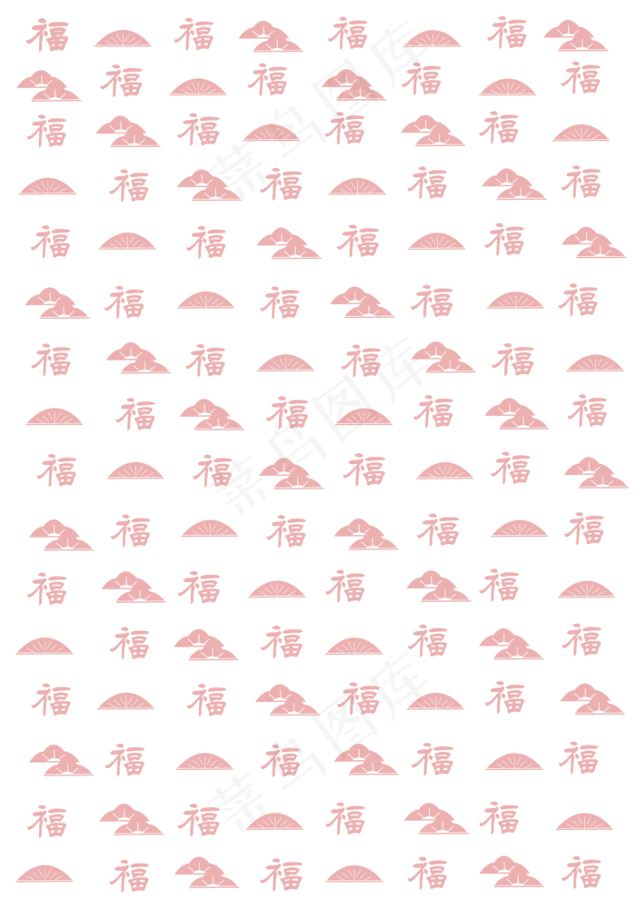 福字底纹红色免扣,免抠元素