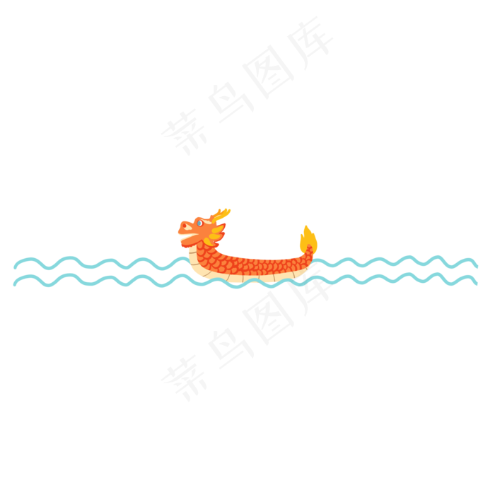 端午节龙舟分割线(2000X2000(DPI:300))psd模版下载