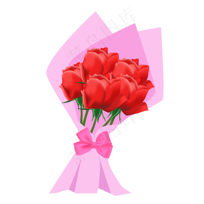 一束红色的玫瑰