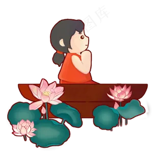 大暑小暑二十四节气荷花