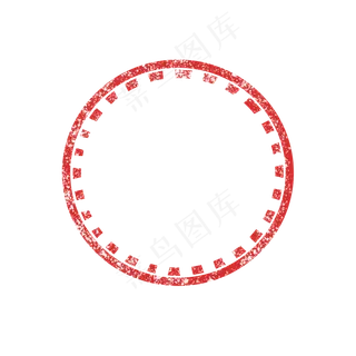 红色的圈圈免抠素材