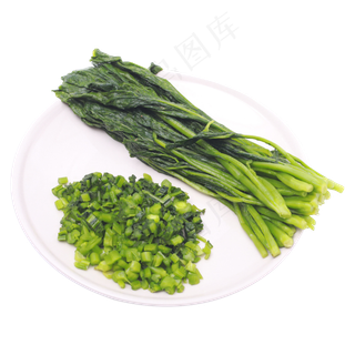 绿色雪菜,免抠元素