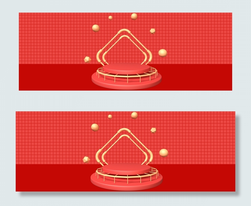 几何红色舞台背景