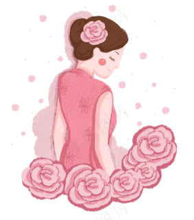 女神节人物PNG免抠图女王节