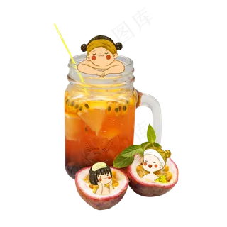 泡奇异果果汁的女生们