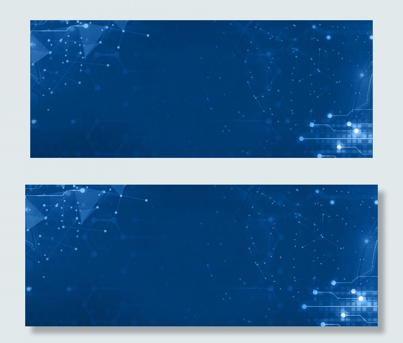 智能科技线条粒子banner