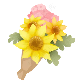 鲜艳黄色花束 鲜艳黄色花束