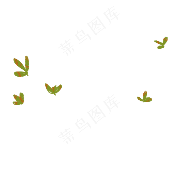 春天绿色植物叶子下载(2000X2000(DPI:300))psd模版下载