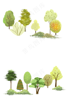 森林装饰边框植物