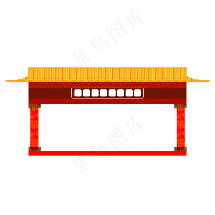 门楼边框(3545X5315(DPI:300))ai矢量模版下载