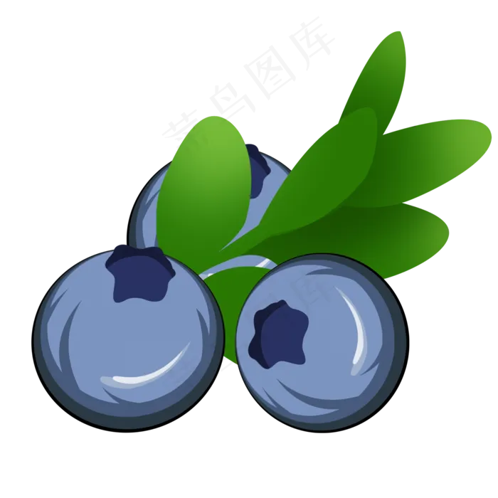 可口蓝莓PSD透明底(2000X2000(DPI:300))psd模版下载