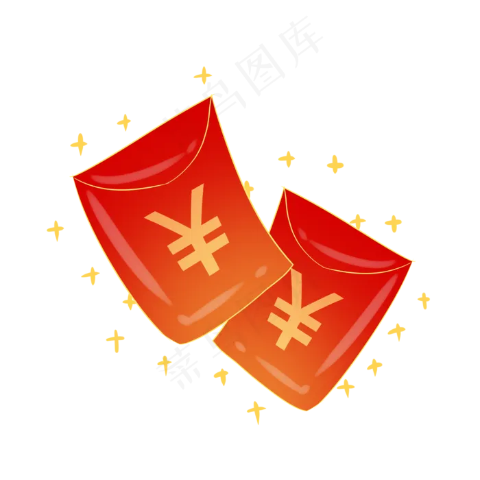 红包金光闪闪,免抠元素(2000X2000(DPI:299))psd模版下载