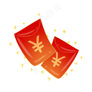 红包金光闪闪,免抠元素