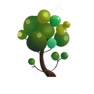 植树节商用绿色创新树木
