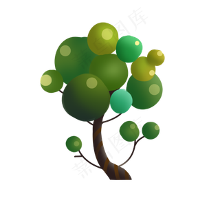 植树节商用绿色创新树木