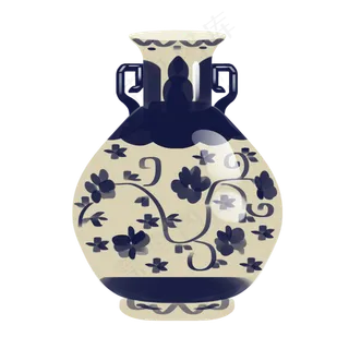中国风青花瓷花瓶 中国风青花瓷花瓶
