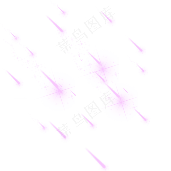 唯美紫色流星雨元素(2000*2000px)psd模版下载