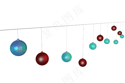 圣诞节灯饰矢量图,免抠元素