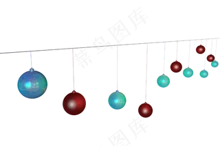 圣诞节灯饰矢量图,免抠元素