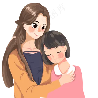 卡通母女PNG下载 卡通母女PNG下载