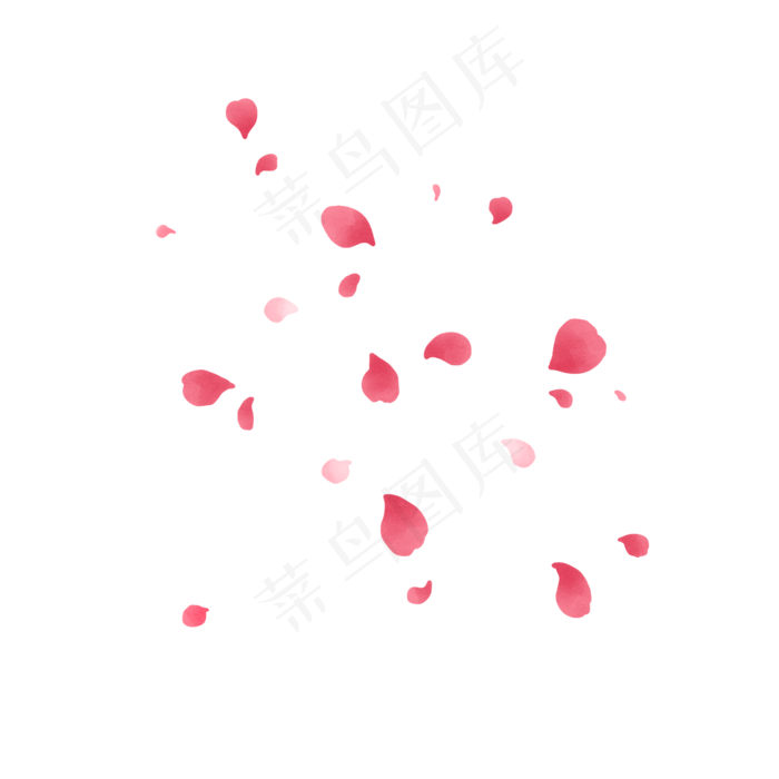 双色玫瑰花瓣PNG(2000X2000(DPI:300))psd模版下载