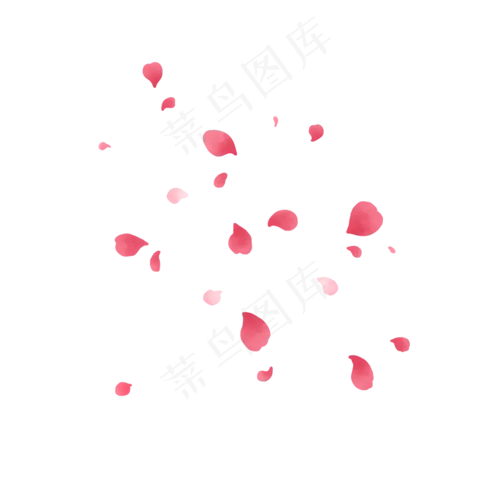 双色玫瑰花瓣PNG(2000X2000(DPI:300))psd模版下载