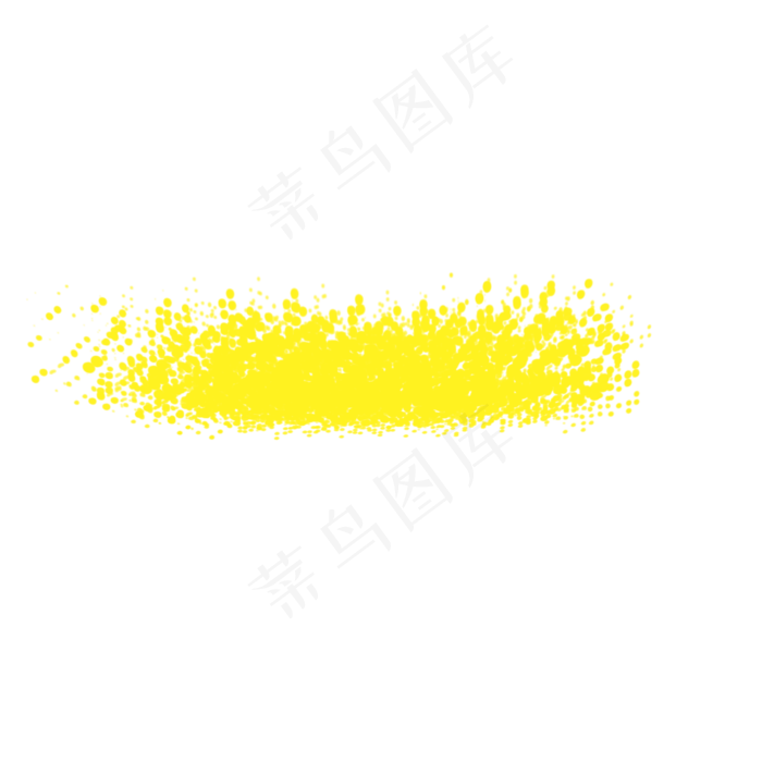 黄色水花笔刷素材(2000*2000px 72 dpi )