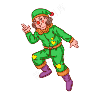 小丑愚人节快乐人物,免抠元素