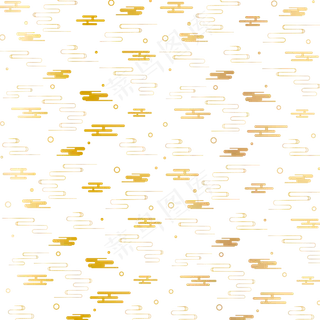 金色矢量祥云底纹