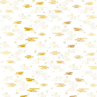 金色矢量祥云底纹