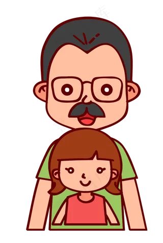 感恩父亲节人物形象设计素材