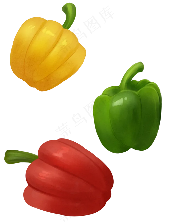 蔬菜青椒彩椒(1519X2000(DPI:300))psd模版下载