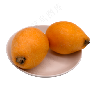 两个枇杷白盘子