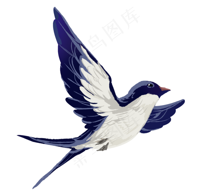春季清明节节气燕子飞燕,免抠元素(2200*2082px)psd模版下载