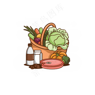 夏季夏天暑期蔬菜水果