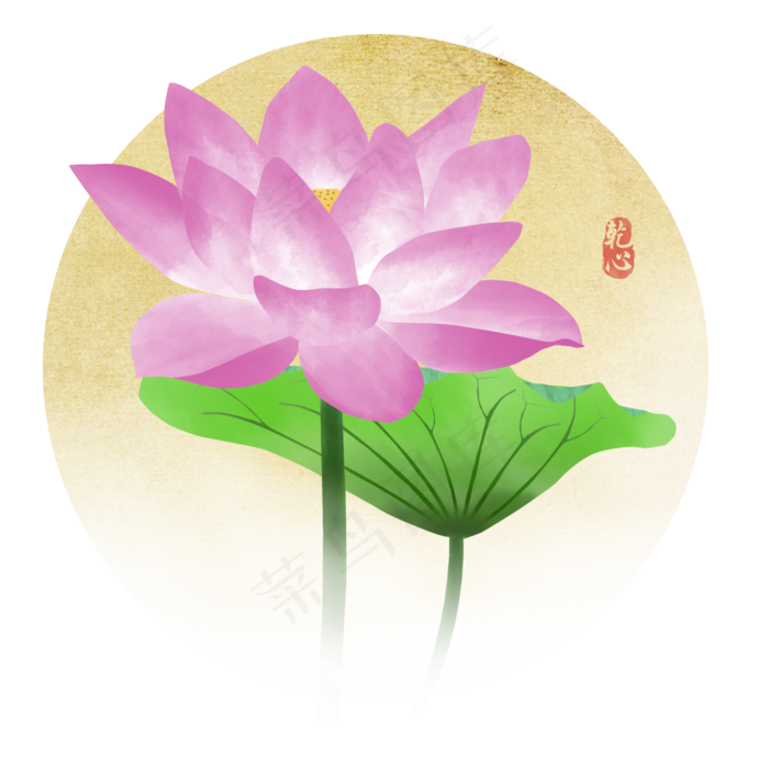 花荷花莲花(2000X2000(DPI:300))psd模版下载