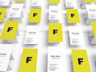 时尚精美名片展示样机