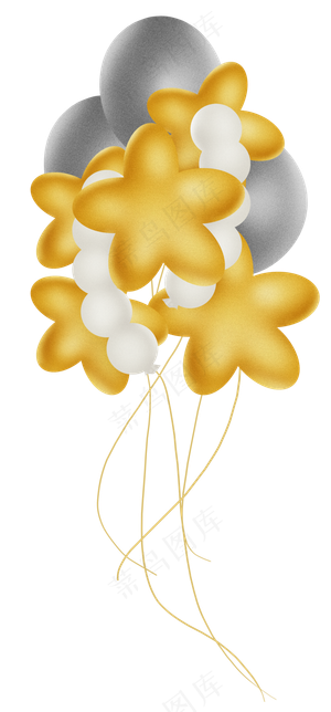 立体彩色气球,免抠元素