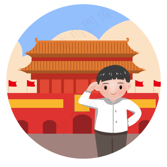 男孩在*合影素材(2500X2500(DPI:300))psd模版下载