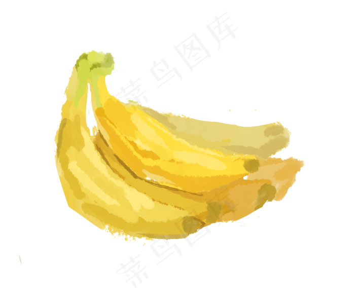 黄色的香蕉(3500X3000(DPI:300))psd模版下载