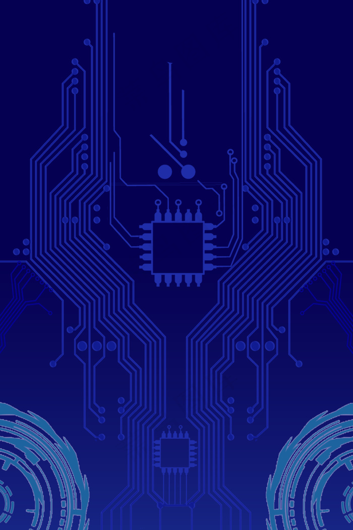 蓝色科技感无人机