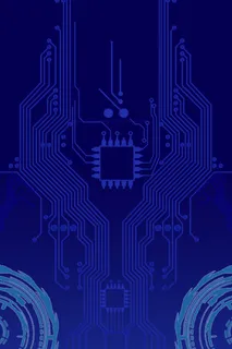 蓝色科技感无人机