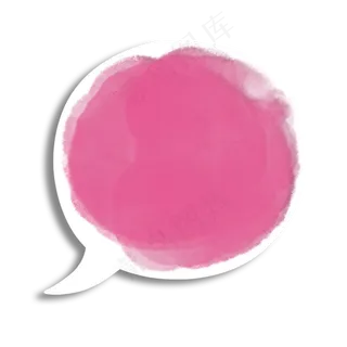 喷墨墨迹扁平气泡框10