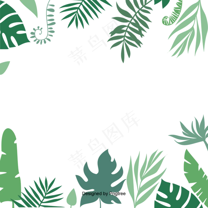 泰国绿色边境,免抠元素(1200*1200px 72dpi )ai矢量模版下载