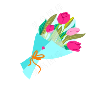 浪漫玫瑰手捧花